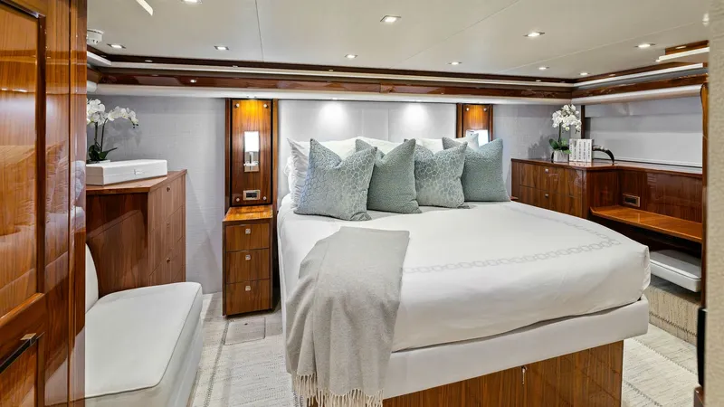 Slide: The Image of 2016 Viking 80 Enclosed Bridge- FRIGATE- Master Stateroom - 7414403