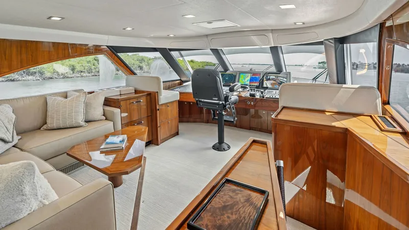 Slide: The Image of 2016 Viking 80 Enclosed Bridge- FRIGATE- Enclosed Bridge Helm - 7414459