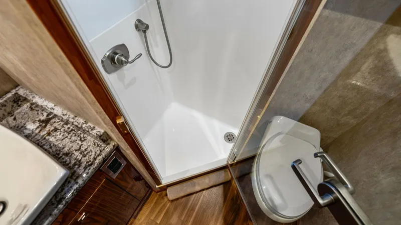 Slide: The Image of 2016 Viking 80 Enclosed Bridge- FRIGATE-Starboard Stateroom Head - 7414440