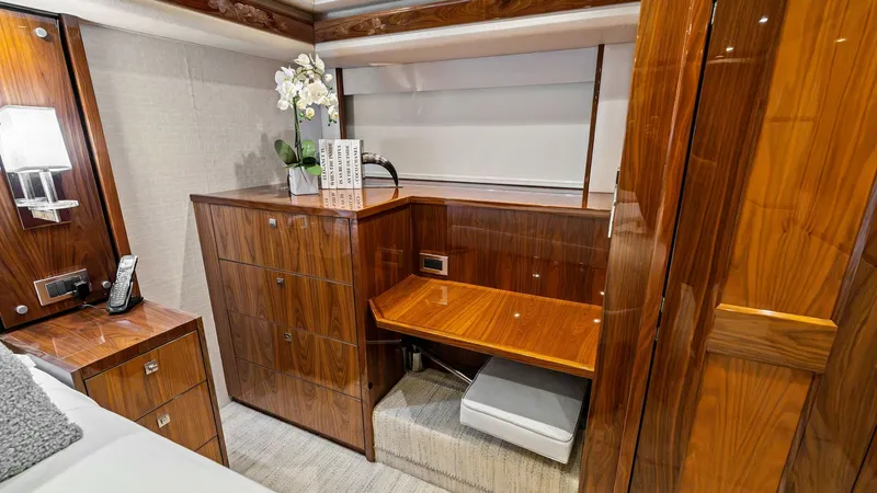 Slide: The Image of 2016 Viking 80 Enclosed Bridge- FRIGATE- Master Stateroom - 7414406