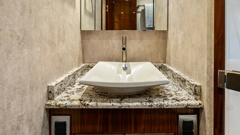 Slide: The Image of 2016 Viking 80 Enclosed Bridge- FRIGATE-Starboard Stateroom Head - 7414438
