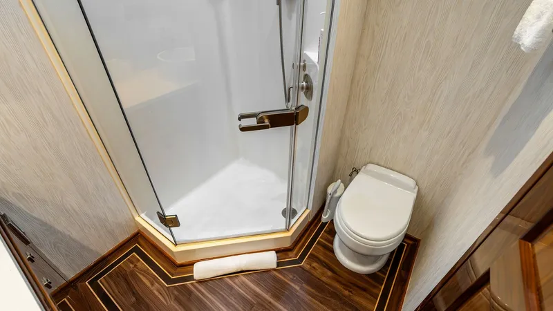 Slide: The Image of 2016 Viking 80 Enclosed Bridge- FRIGATE- Master Stateroom Head - 7414409