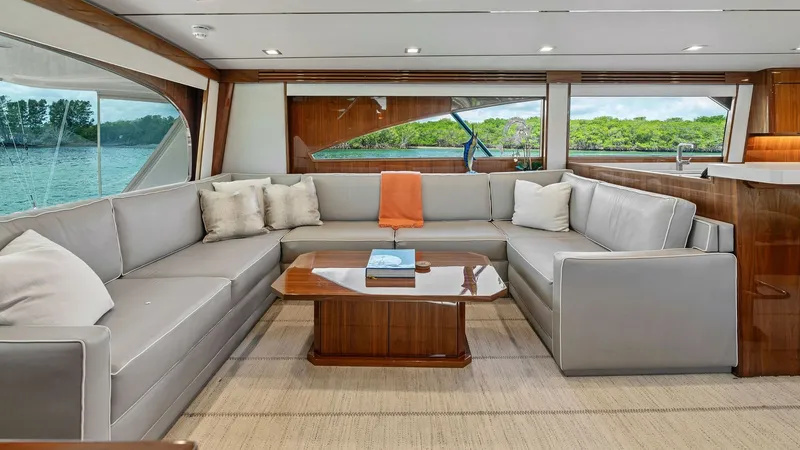 Slide: The Image of 2016 Viking 80 Enclosed Bridge- FRIGATE- Salon - 7414377