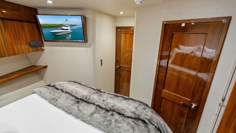 Slide: The Image of 2016 Viking 80 Enclosed Bridge- FRIGATE-FWD Stateroom - 7414416