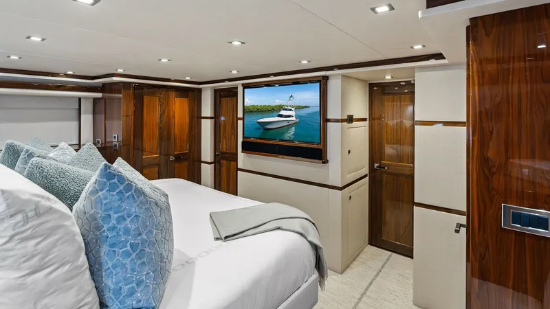 Slide: The Image of 2016 Viking 80 Enclosed Bridge- FRIGATE- Master Stateroom - 7414404
