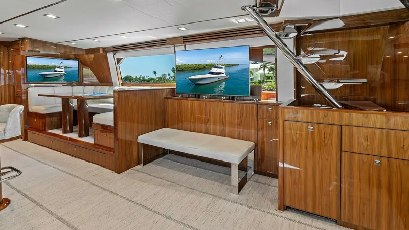 Slide: The Image of 2016 Viking 80 Enclosed Bridge- FRIGATE- Salon - 7414379