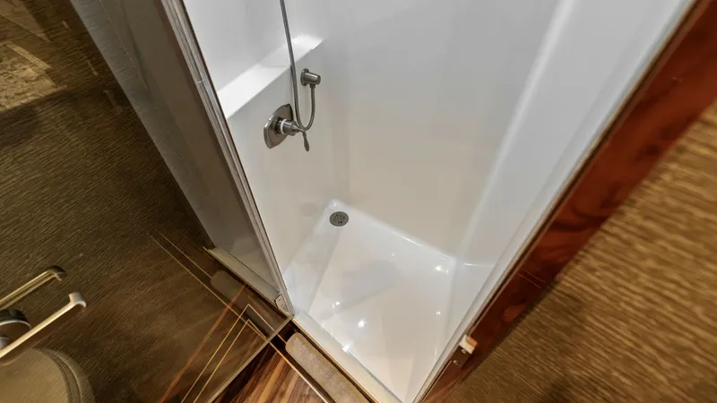 Slide: The Image of 2016 Viking 80 Enclosed Bridge- FRIGATE-FWD Stateroom Head - 7414421