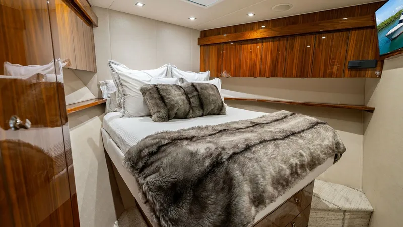 Slide: The Image of 2016 Viking 80 Enclosed Bridge- FRIGATE-FWD Stateroom - 7414413
