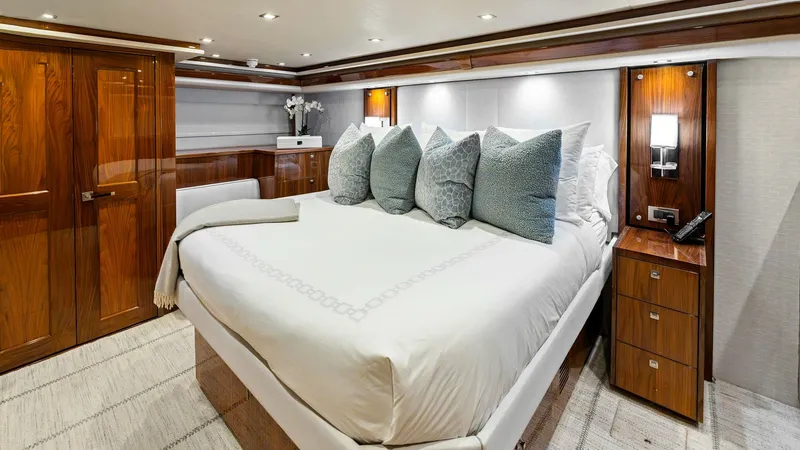 Slide: The Image of 2016 Viking 80 Enclosed Bridge- FRIGATE- Master Stateroom - 7414372
