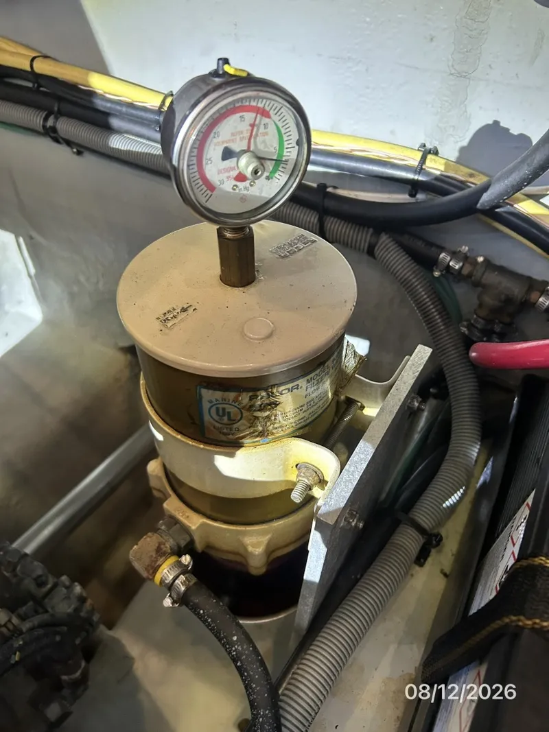 Slide: The Image of 39' Mainship Racor fuel filter - 7459947