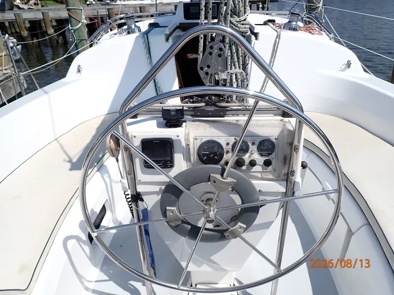Slide: The Image of Hunter 336 cockpit helm - 7467296