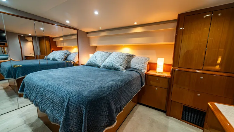 Slide: The Image of 2001 Viking 61 Convertible- Caliente- Master Stateroom - 7606803