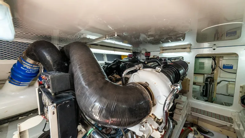 Slide: The Image of 2001 Viking 61 Convertible- Caliente- Engine Room - 7606853