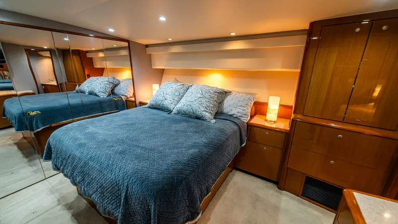 Slide: The Image of 2001 Viking 61 Convertible- Caliente- Master Stateroom - 7606801