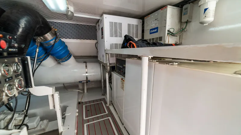 Slide: The Image of 2001 Viking 61 Convertible- Caliente- Engine Room - 7606863