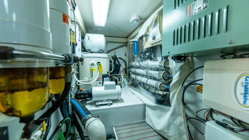 Slide: The Image of 2001 Viking 61 Convertible- Caliente- Engine Room - 7606858