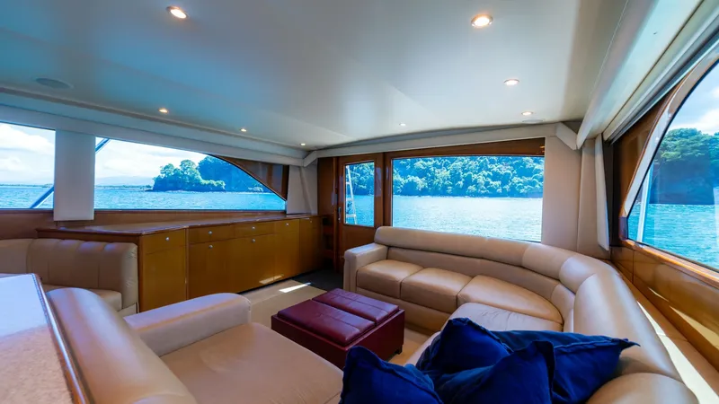 Slide: The Image of 2001 Viking 61 Convertible- Caliente- Salon - 7606791