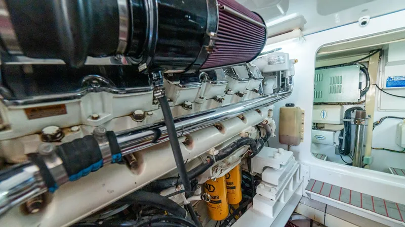 Slide: The Image of 2001 Viking 61 Convertible- Caliente- Engine Room - 7606854