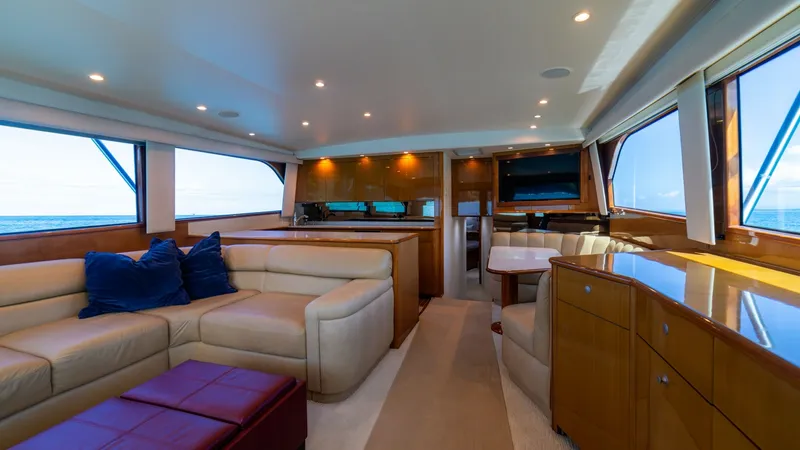 Slide: The Image of 2001 Viking 61 Convertible- Caliente- Salon - 7606786