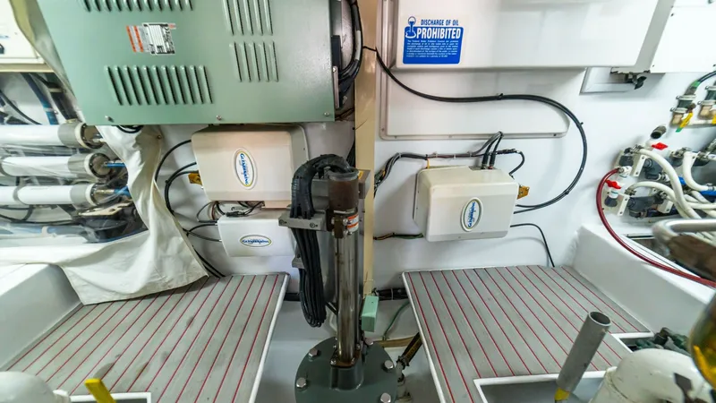 Slide: The Image of 2001 Viking 61 Convertible- Caliente- Engine Room - 7606856