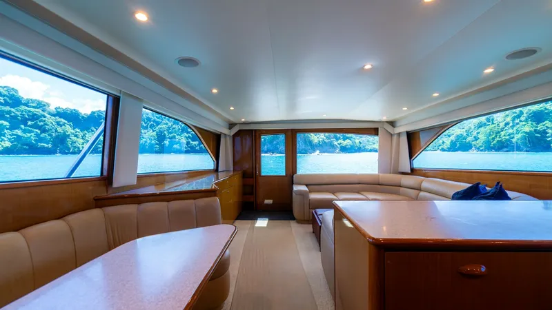 Slide: The Image of 2001 Viking 61 Convertible- Caliente- Salon - 7606793