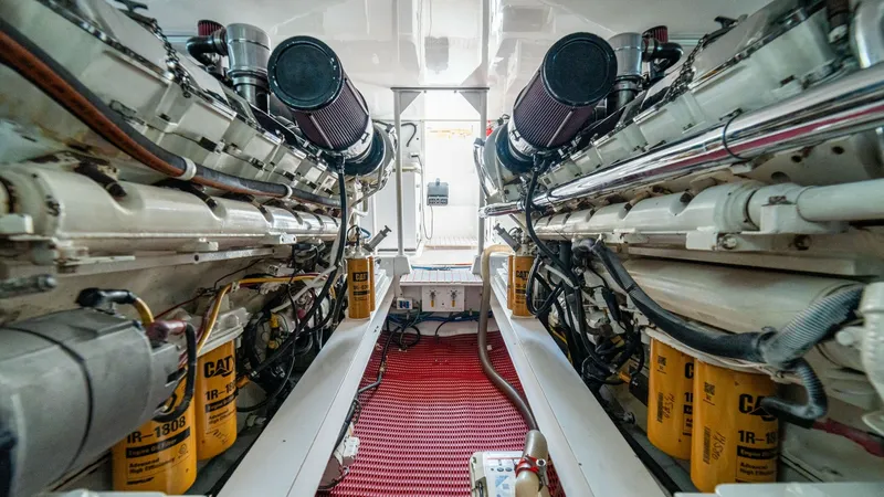 Slide: The Image of 2001 Viking 61 Convertible- Caliente- Engine Room - 7606859