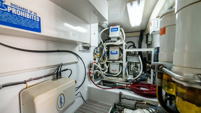 Slide: The Image of 2001 Viking 61 Convertible- Caliente- Engine Room - 7606857