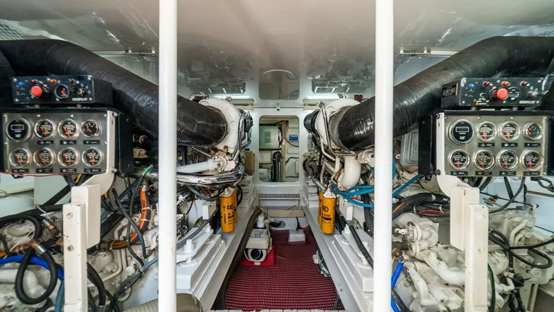 Slide: The Image of 2001 Viking 61 Convertible- Caliente- Engine Room - 7606849