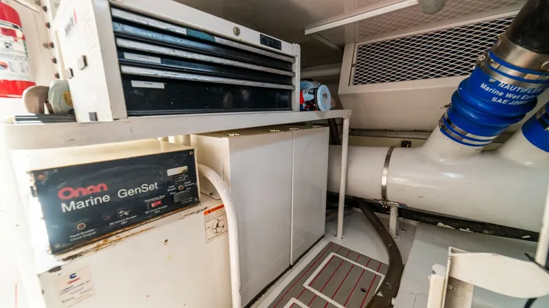 Slide: The Image of 2001 Viking 61 Convertible- Caliente- Engine Room - 7606862