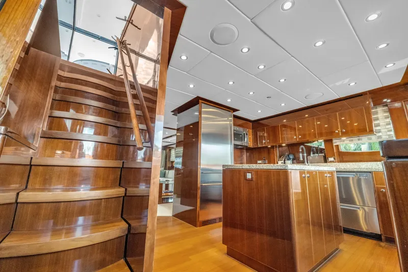 Slide: The Image of Flybridge Steps In Galley - 7665339
