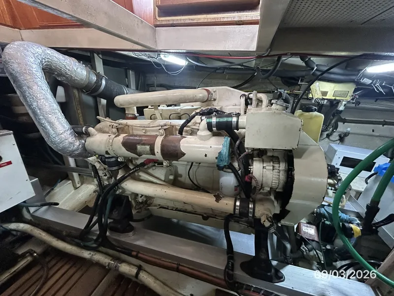 Slide: The Image of 42' Grand Banks port main engine - 7602291