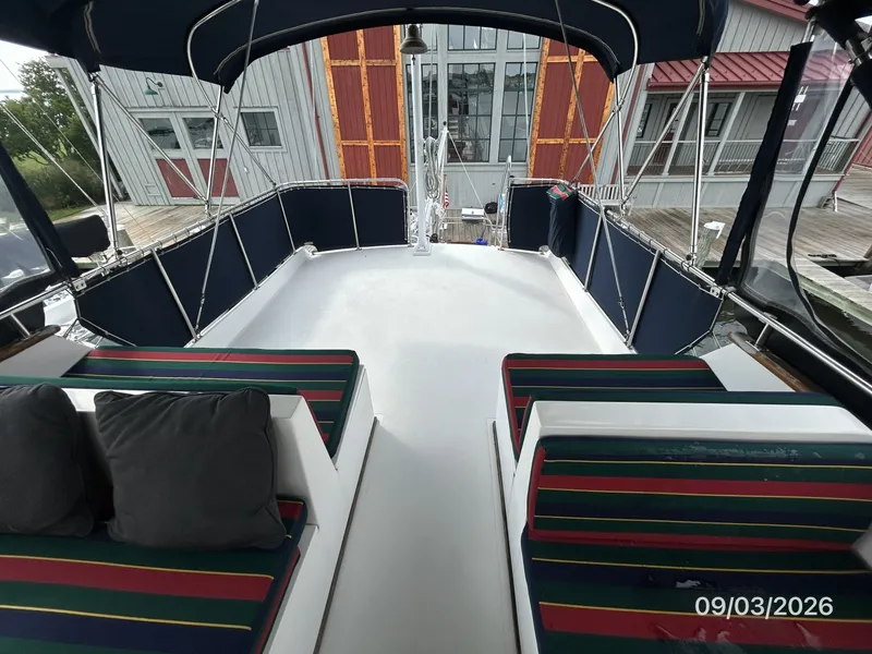 Slide: The Image of 42' Grand Banks flybridge aft - 7602204