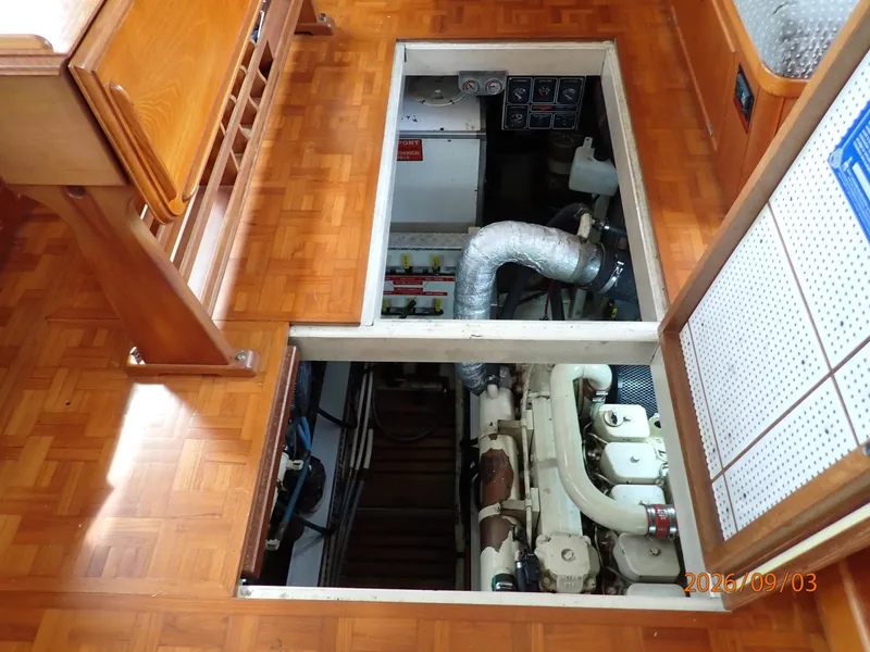 Slide: The Image of 42' Grand Banks engine room access2 - 7602198