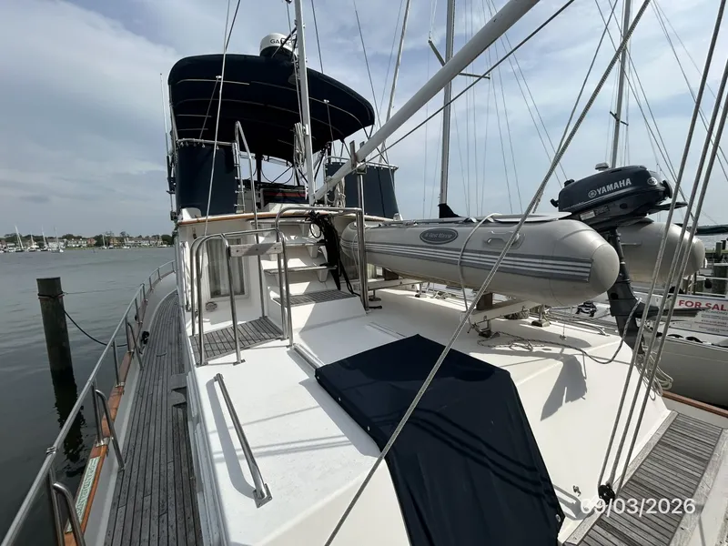 Slide: The Image of 42' Grand Banks trunk cabin forward - 7602313