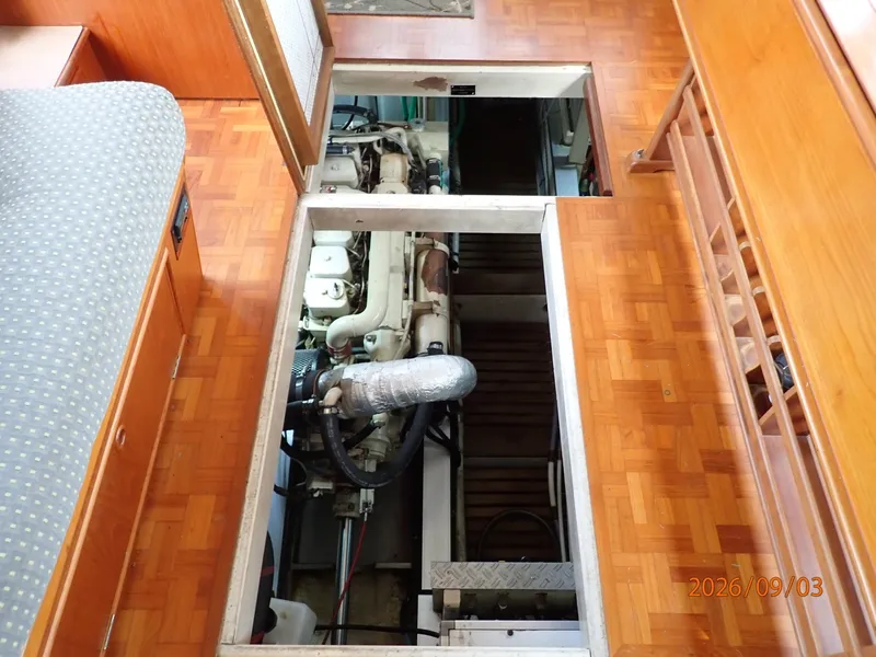 Slide: The Image of 42' Grand Banks engine room access1 - 7602195