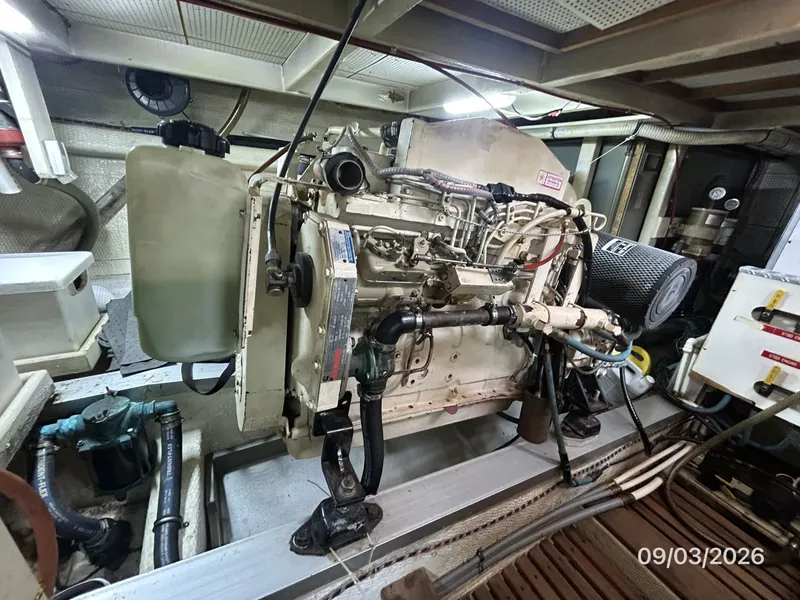 Slide: The Image of 42' Grand Banks starboard main engine - 7602305