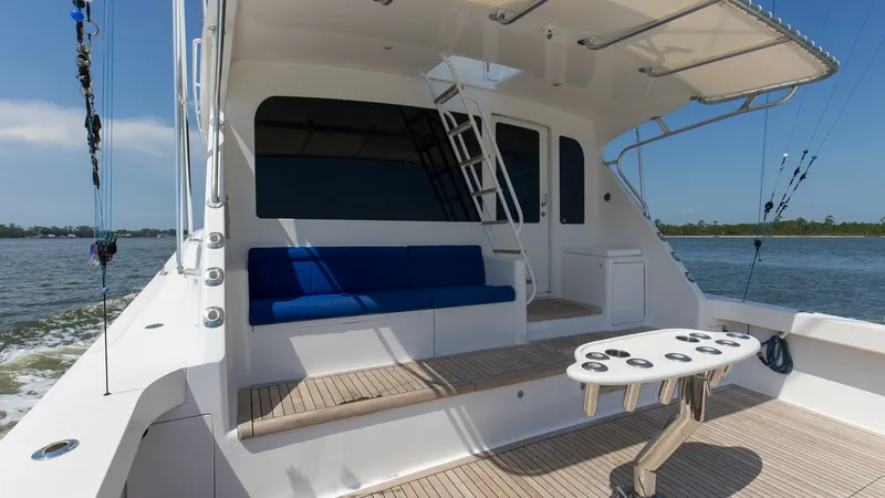 Slide: The Image of 2005 61 Viking Enclosed Bridge Kelkat Rear Deck (11) - 7603897