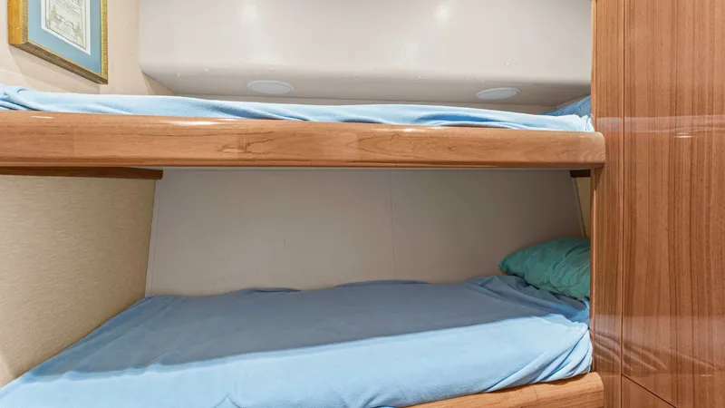 Slide: The Image of 2005 61 Viking Enclosed Bridge Kelkat Rear Stateroom - 7603918