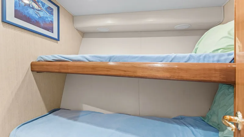 Slide: The Image of 2005 61 Viking Enclosed Bridge Kelkat Forward Stateroom - 7603917