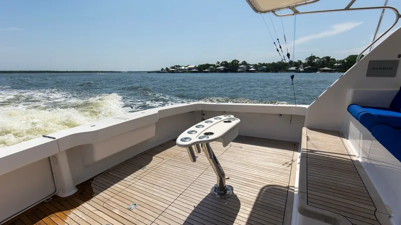 Slide: The Image of 2005 61 Viking Enclosed Bridge Kelkat Rear Deck (10) - 7603942