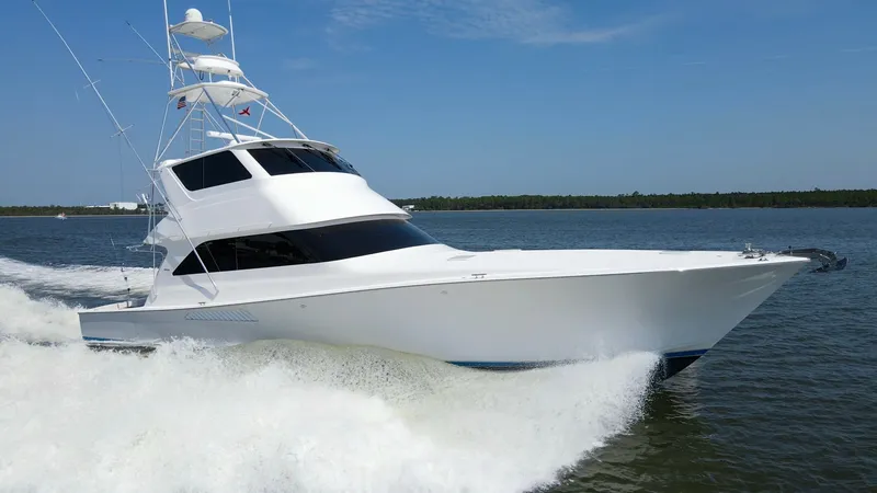 Slide: The Image of 2005 61 Viking Enclosed Bridge Kelkat Exterior (8) - 7603971