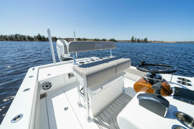 Slide: The Image of Valhalla V-28 Bay Boat Helm Seating 2027 Valhalla V-28 Bay Boat - 7662293