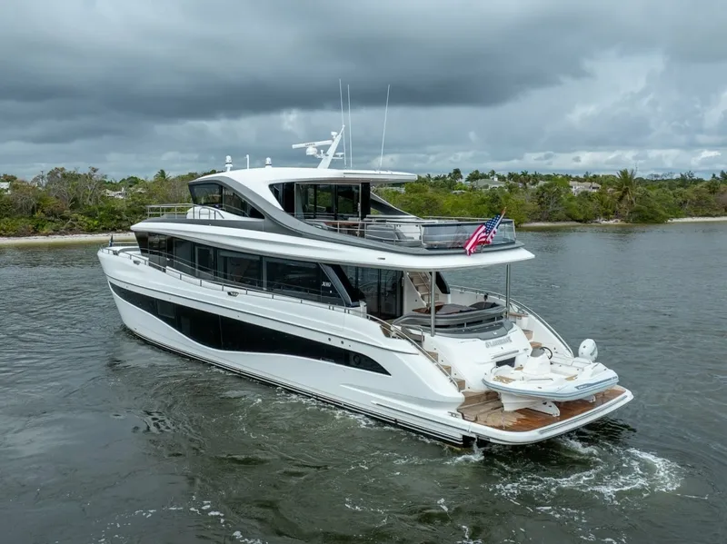 Slide: The Image of Princess 80 LANIKAI - Port Aft Profile 2024 Princess 80 Motoryacht LANIKAI - 7844190