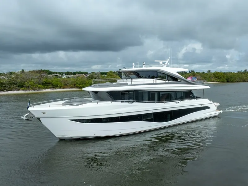 Slide: The Image of Princess 80 LANIKAI - Port Bow Profile 2024 Princess 80 Motoryacht LANIKAI - 7844189