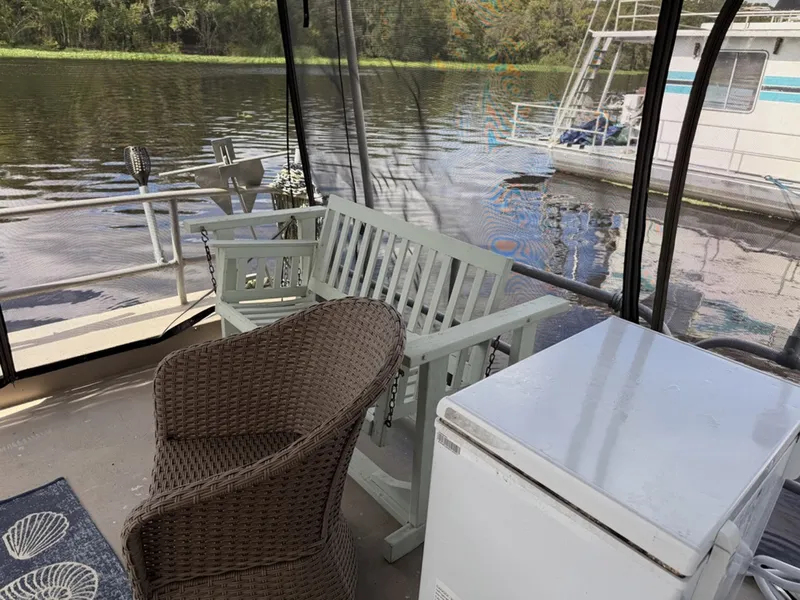 Slide: The Image of Leisure Kraft Boats House Boat 1988 - 7665834