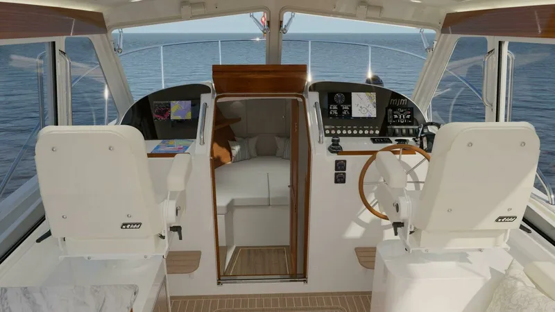 Slide: The Image of Helm with Cabin Entry 2026 MJM 38RS - 7818821