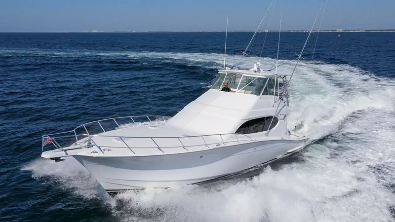 Slide: The Image of 2008 54 Hatteras Convertible American Made Exteriors (1) - 7852505