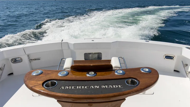 Slide: The Image of 2008 54 Hatteras Convertible American Made Rear Deck - 7852484