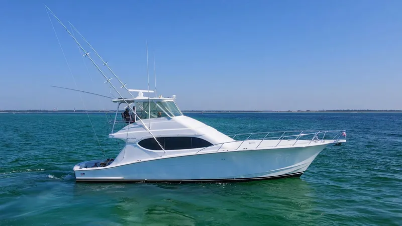 Slide: The Image of 2008 54 Hatteras Convertible American Made Profile (3) - 7852519