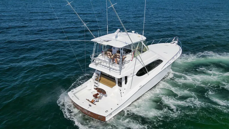 Slide: The Image of 2008 54 Hatteras Convertible American Made Exteriors (10) - 7852514